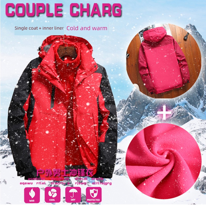 Chaopai Autumn and winter Two piece set Plush outdoors pizex