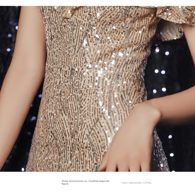 banquet heavy industry Sequins fish tail have more cash than can be accounted for Self-cultivation Evening dress