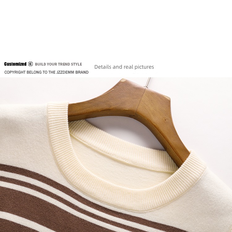 JZZDEMM Kyushu Color contrast easy knitting vest