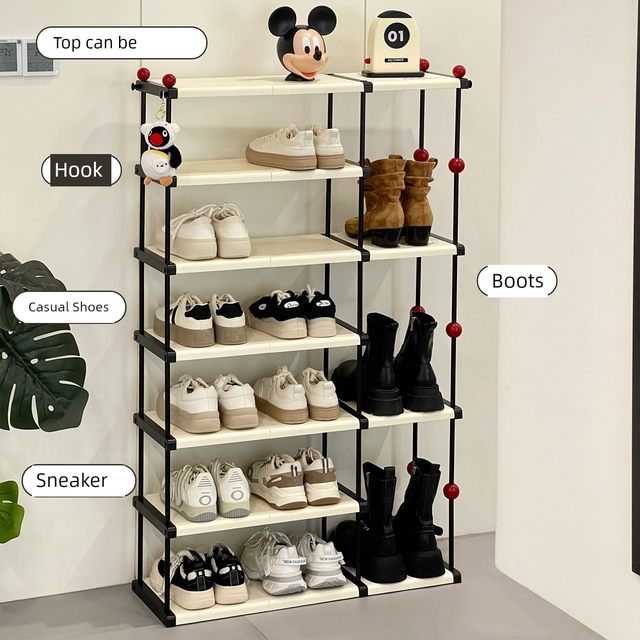 Shoe rack simple home entrance door dormitory large capacity multi-layer floor dustproof small shoe storage artifact shoe cabinet