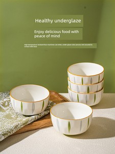 The House Is Fresh and Very Beautiful For Home Ceramic Rice Bowl