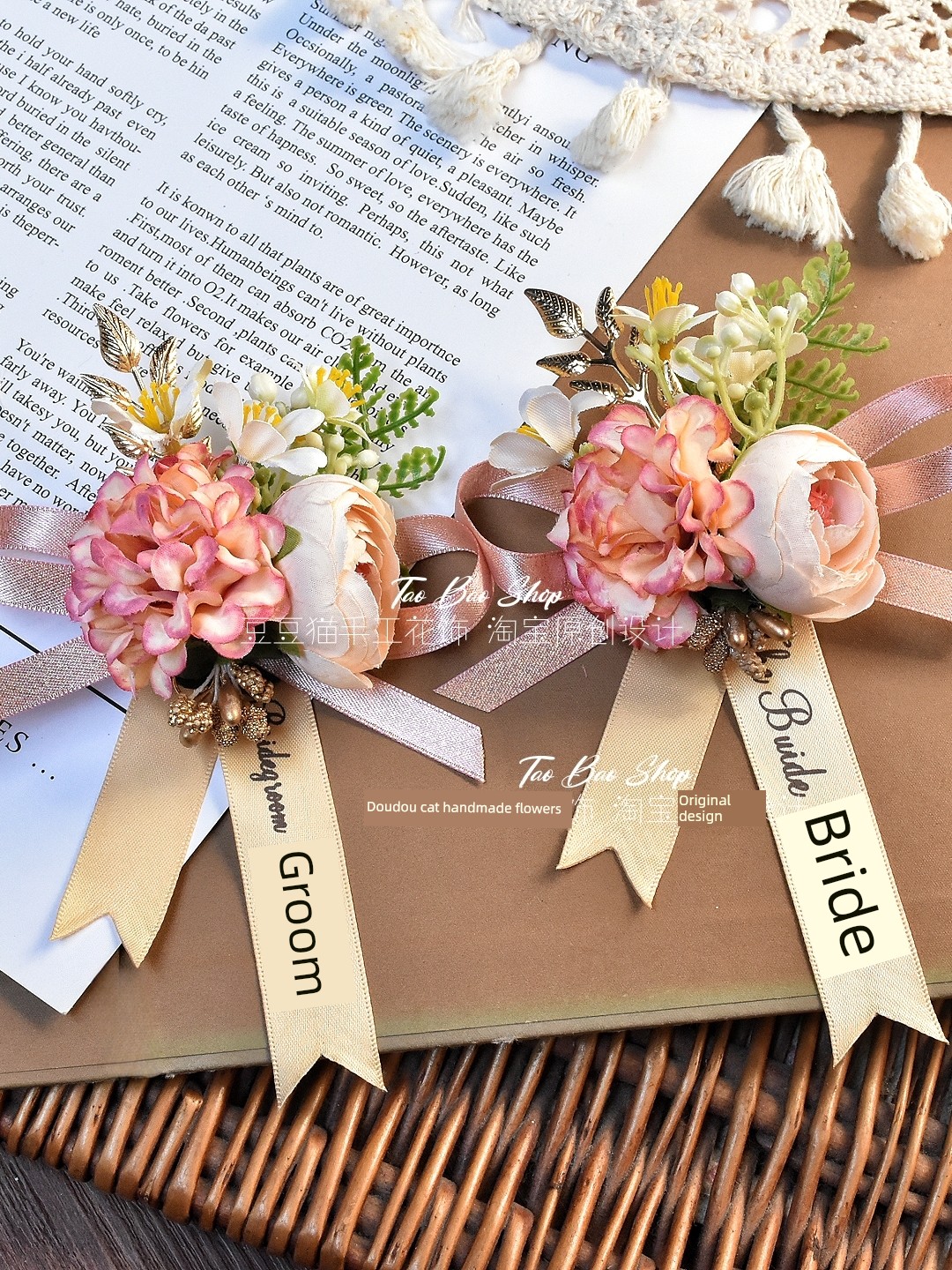 Original Mori Style Bridegroom Parents Bridesmaid Wedding Corsage