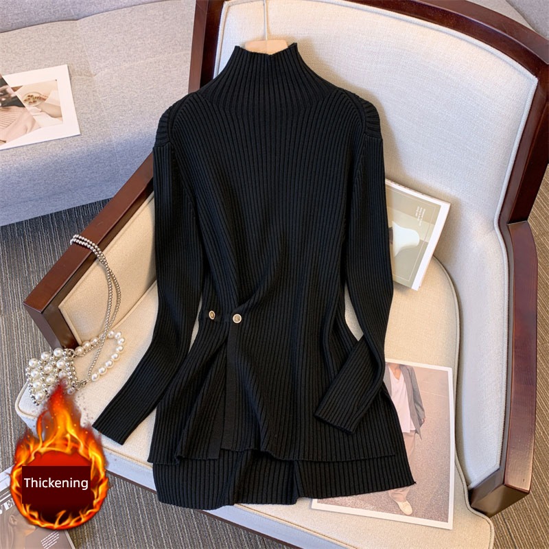 Big size Women's wear High collar Fat mm Show thin Self-cultivation Undershirt