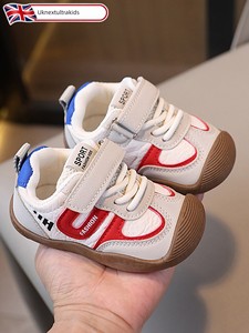 British Nu Baby Toddler Shoes for Girls, Spring and Autumn Shoes for Kindergarten, One-Year-Old, Soft-Soled, Non-Slip, B