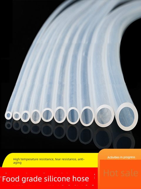 Silicone tube hose transparent food grade odorless high temperature resistance elastic thickening water dispenser peristaltic pump water pipe household use