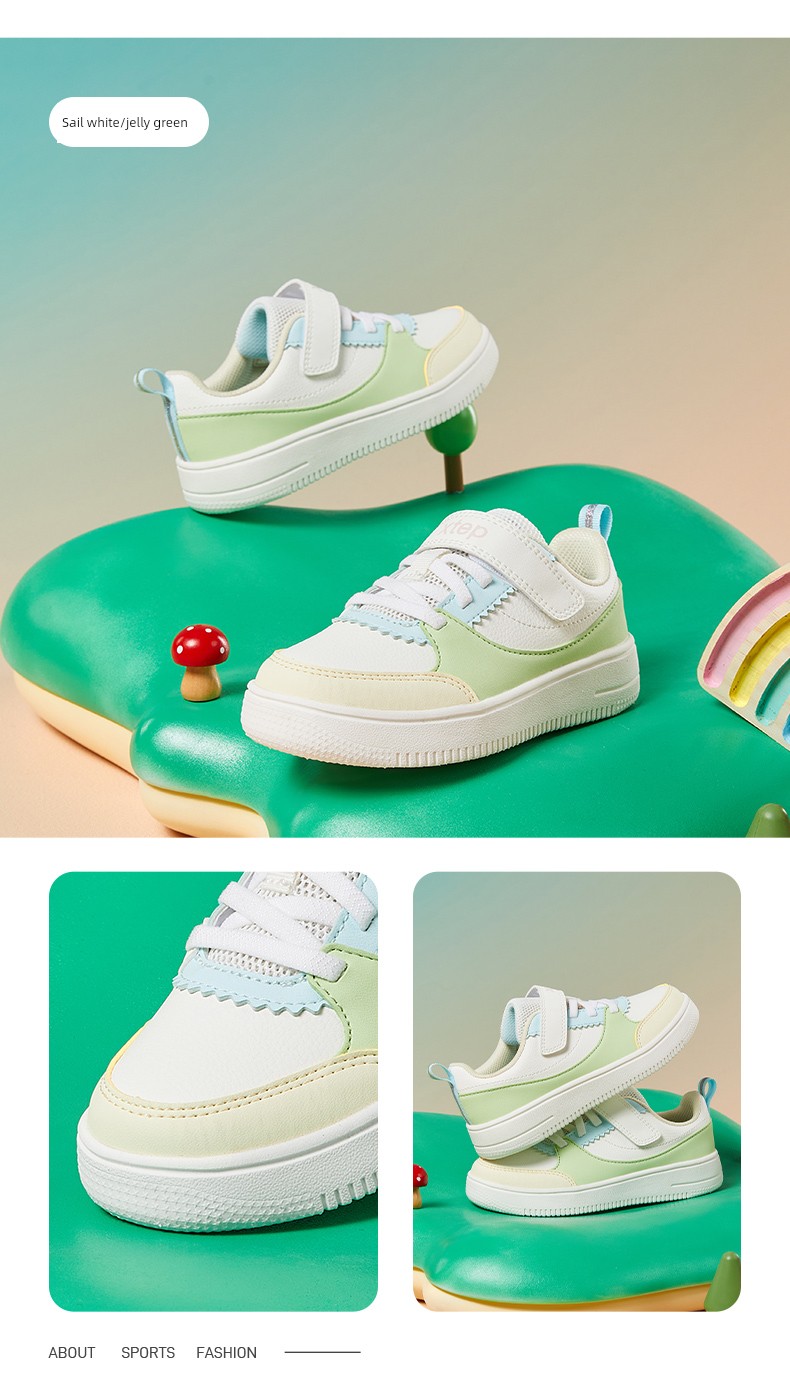 Xtep Children's Girls' Sneakers, Autumn Casual Shoes for Girls, Kindergarten Shoes, Sports Shoes, Non-Slip Soft-Soled Baby Shoes — 4