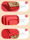 Red wedding plate rectangular plastic tray housewarming special plate living room coffee table household dried fruit plate