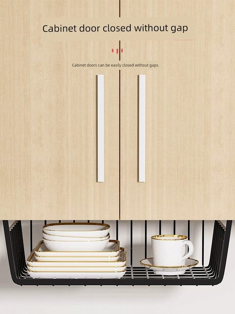 Under-table storage rack dormitory storage rack hanging basket hanging under desk hanging storage rack table top hanging rack artifact
