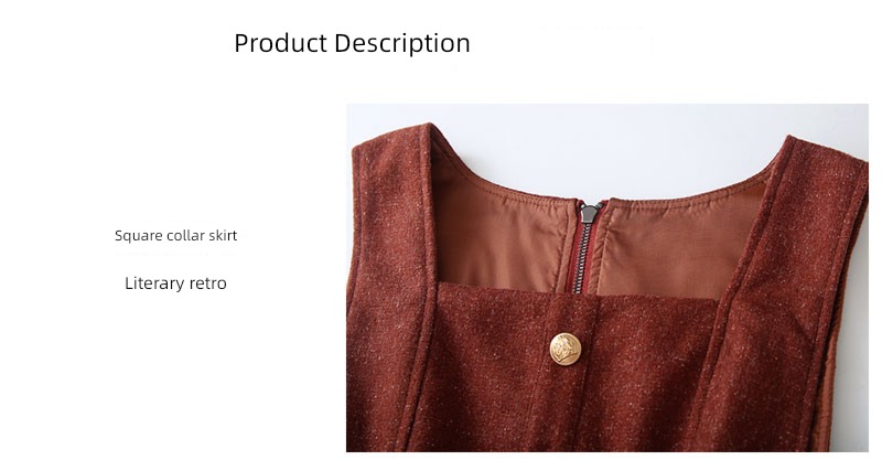 Autumn and winter French Retro Wool Doll Collar straps