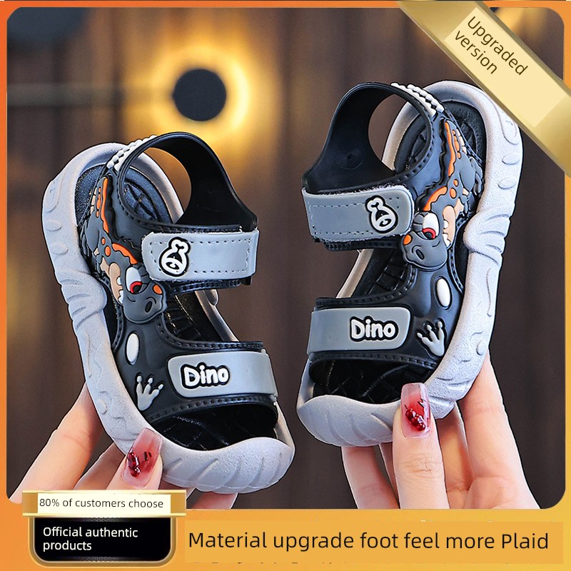 2026 New Boys' Sandals, Summer Style Kidsren's Sports Sandals, Medium and Large Kidsren's Boys' Outdoor Non-Slip Beach Shoes — 4