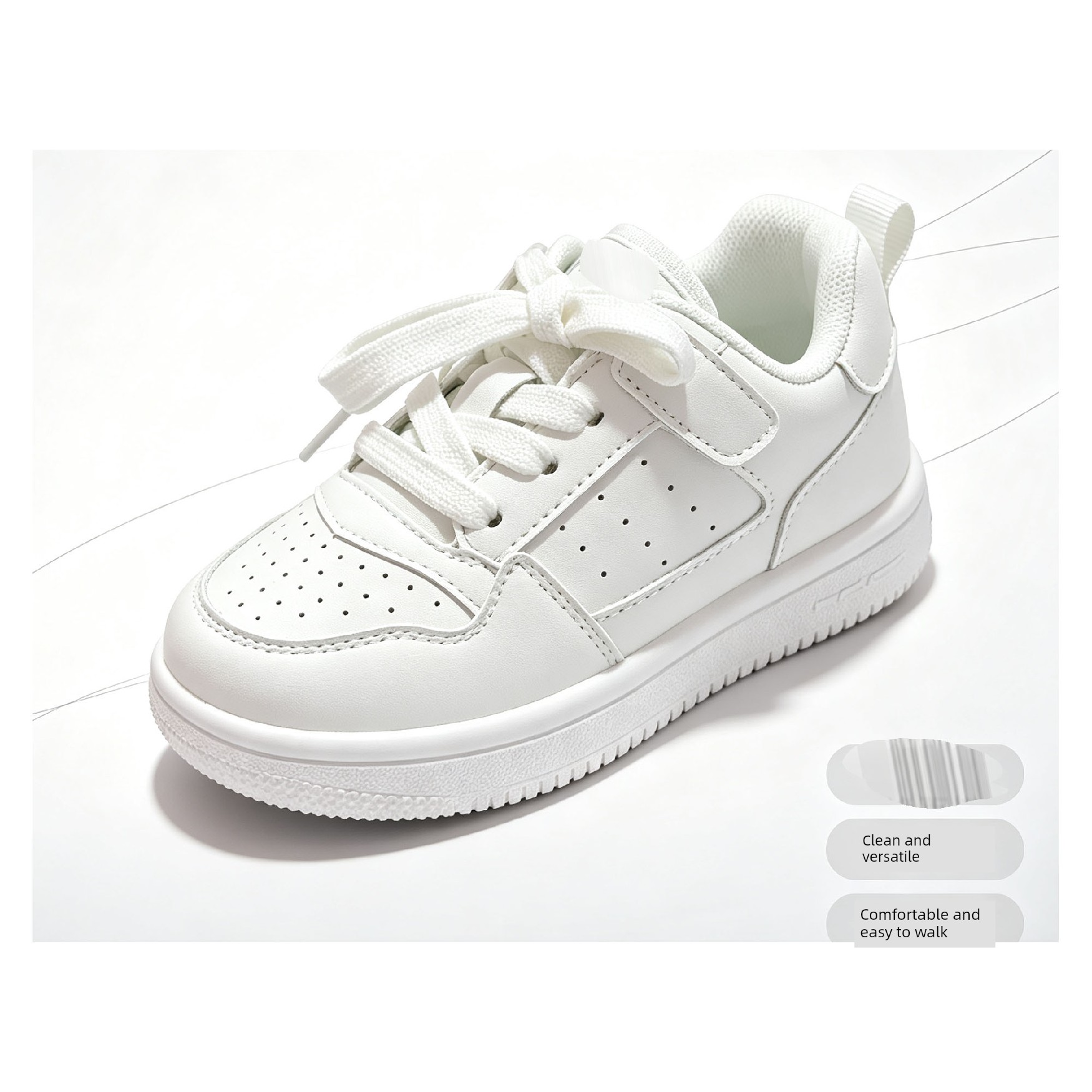 White Sneakers 3100/3110 White Color 26-40 Special Price Shoes 38-40 with Laces