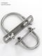 Yuansheng 304 stainless steel U-bolt U-card rounded corner U-shaped snap screws with blanking nut set combination