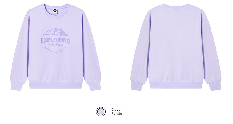 361 ° Children's Clothing for Boys and Girls, Pullover Sweatshirt, Round Neck, Autumn and Winter 2026 New Autumn Style, Fleece-Lined Long-Sleeved Sports — 42