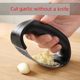 Stainless steel manual ring garlic press garlic mortar garlic garlic paste artifact pounding garlic household kitchen garlic shot tool