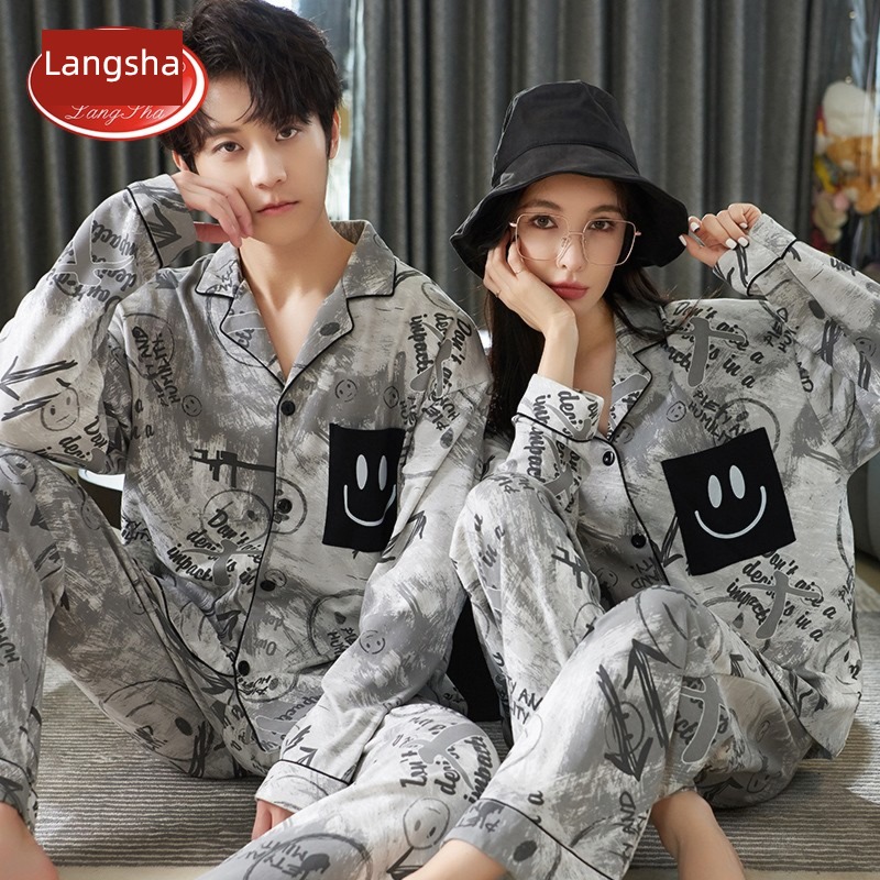 Ronsa pure cotton Cartoon Printing net Red money lovers pajamas