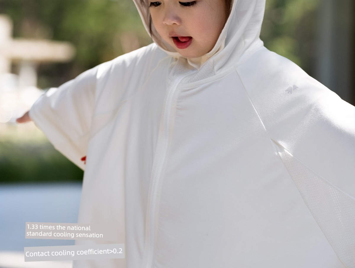 Lazy Goose Baby Mulberry Silk Sun Protection Cloak-Style Outdoor Sunscreen Clothing Spring and Summer Cool Feeling Toddler Jacket Lightweight and — 13