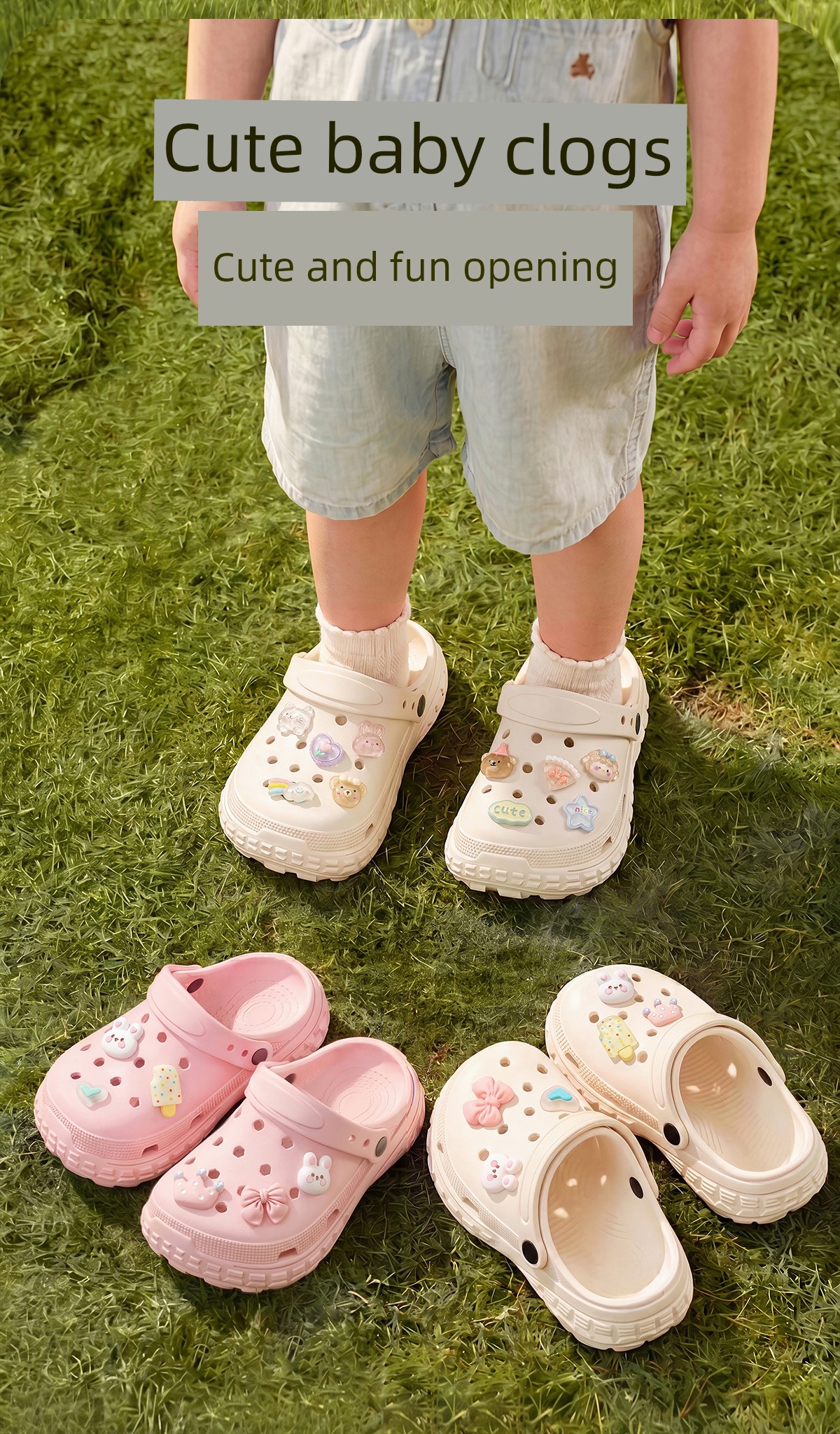 Children's Croc Shoes for Girls 2026 New Summer Outdoor Sandals for Older Kids Non-Slip Eva Girls' Slippers Comfortable — 5