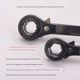 Four-use ratchet wrench multifunctional two-way semi-automatic gear plum blossom hexagon head screw nut flying board wood electric tool