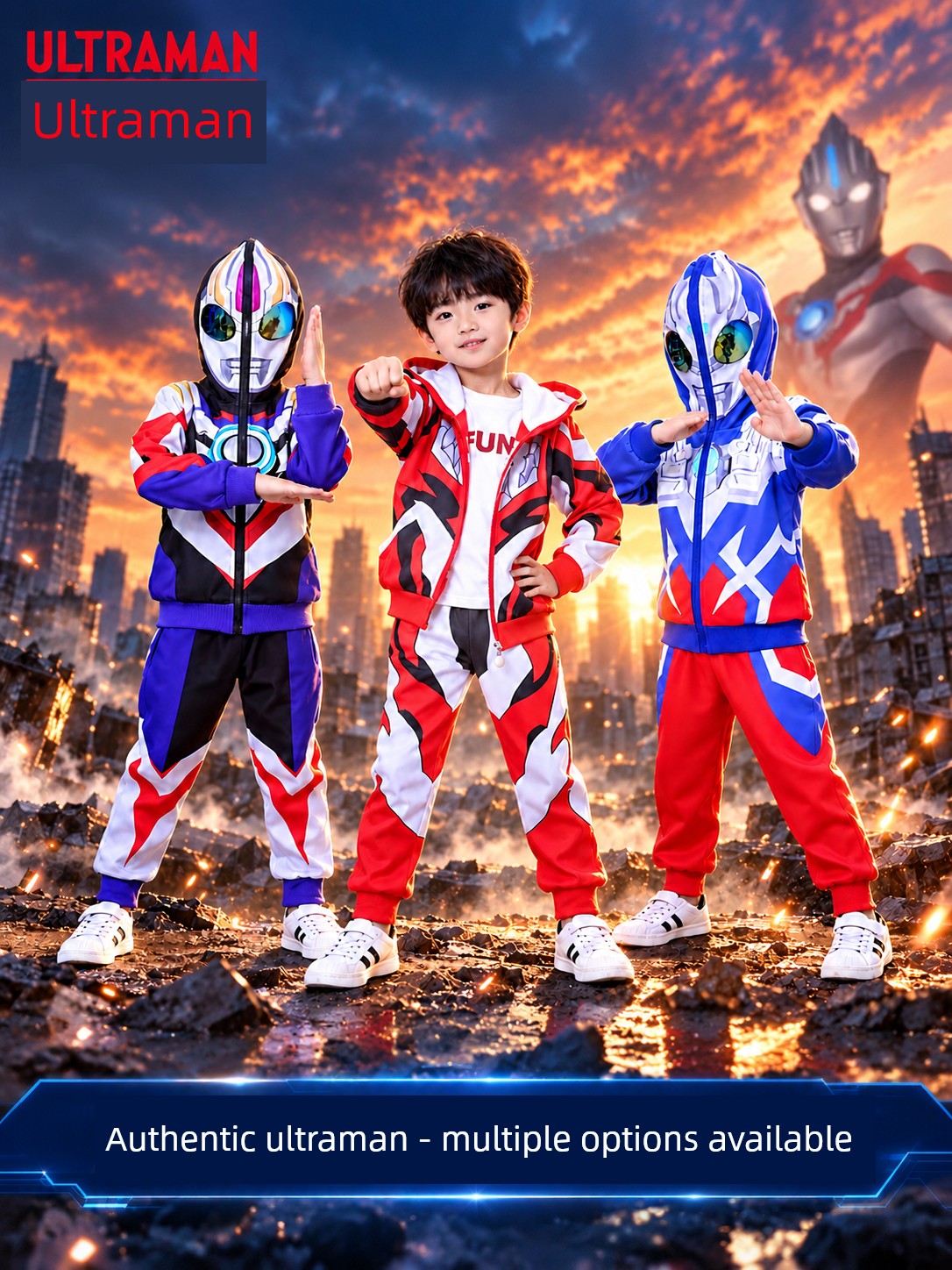 Authentic Ultraman Clothing Zero Boys' Clothing Spider-Man Children's Jacket Spring and Autumn Sports Suit