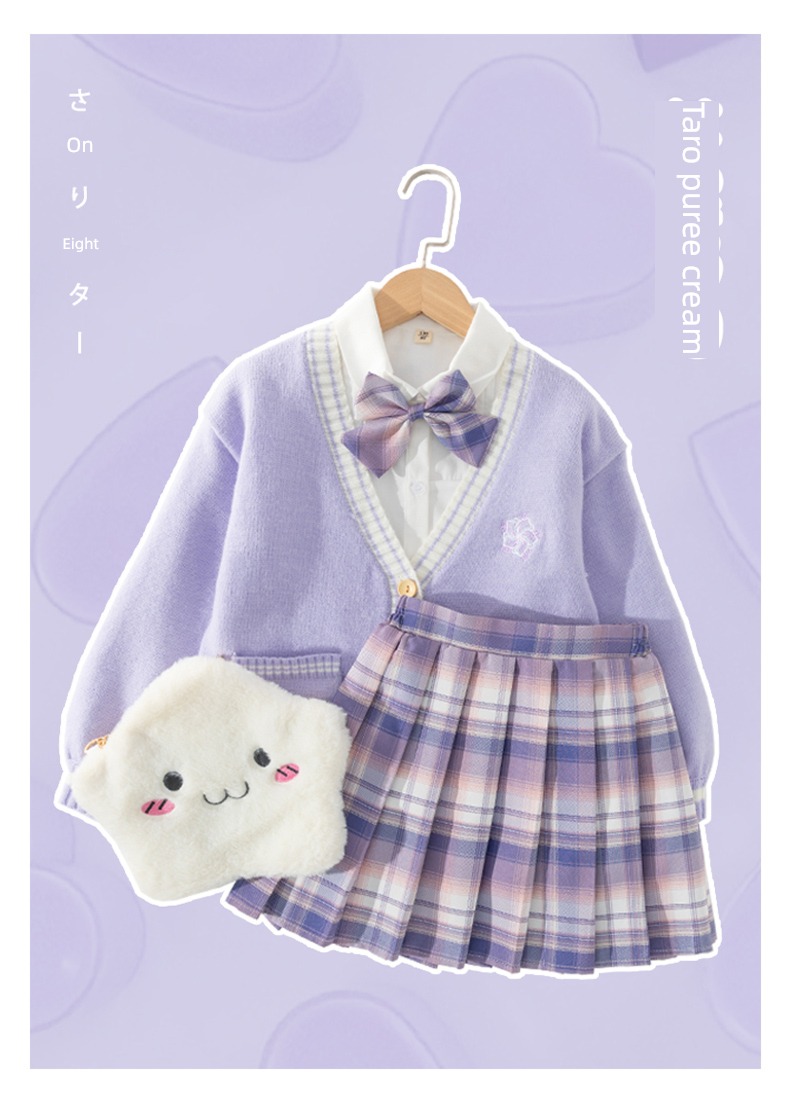 jk girl Autumn and winter skirt Academic atmosphere kindergarten uniform