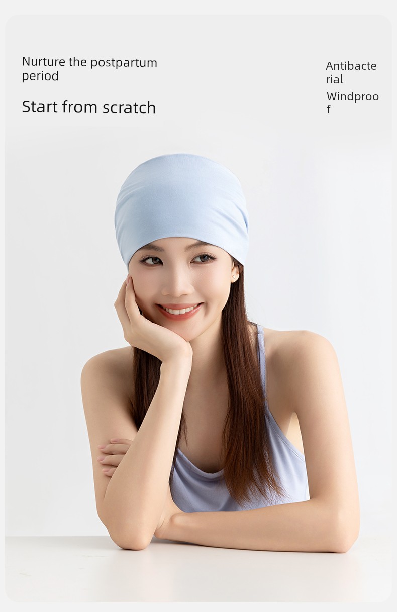 Maternity Postpartum Headband, Headscarf, Hat, Thin Style, Antibacterial, Windproof, Breathable for Pregnant Women, Autumn Postpartum Forehead Protection — 3