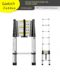 Jiaduoqi aluminum alloy ladder household folding ladder straight ladder indoor lifting escalator foldable portable storage indoor