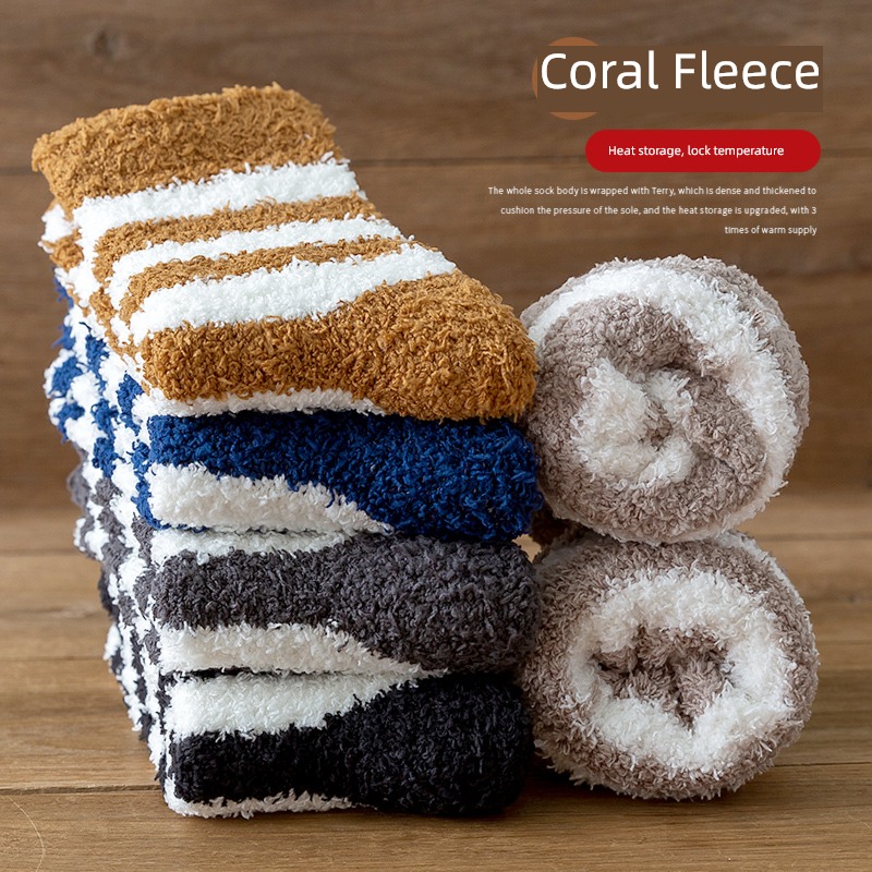 Autumn and winter lovely Plush ma'am sleep keep warm Socks