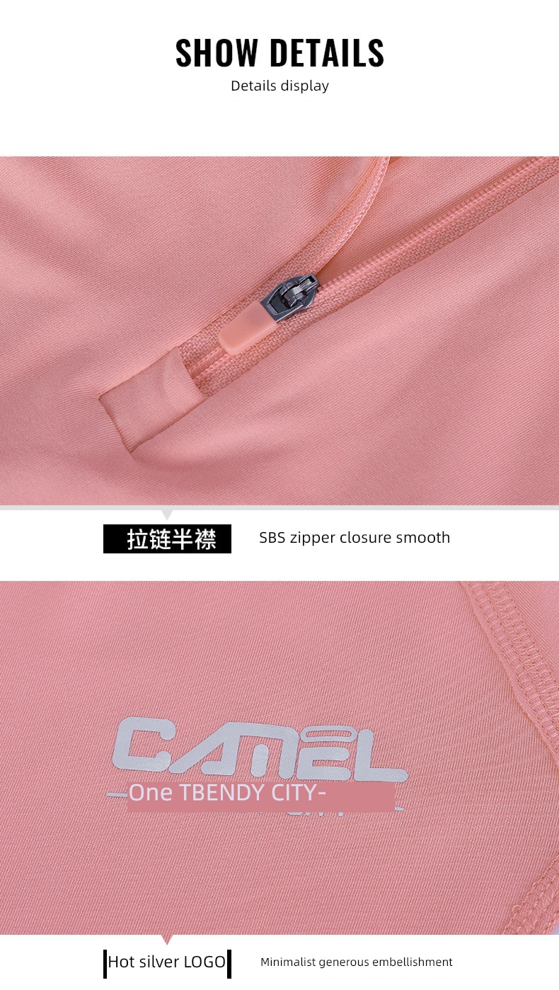 camel female autumn Long sleeve Quick drying shirt Fitness wear