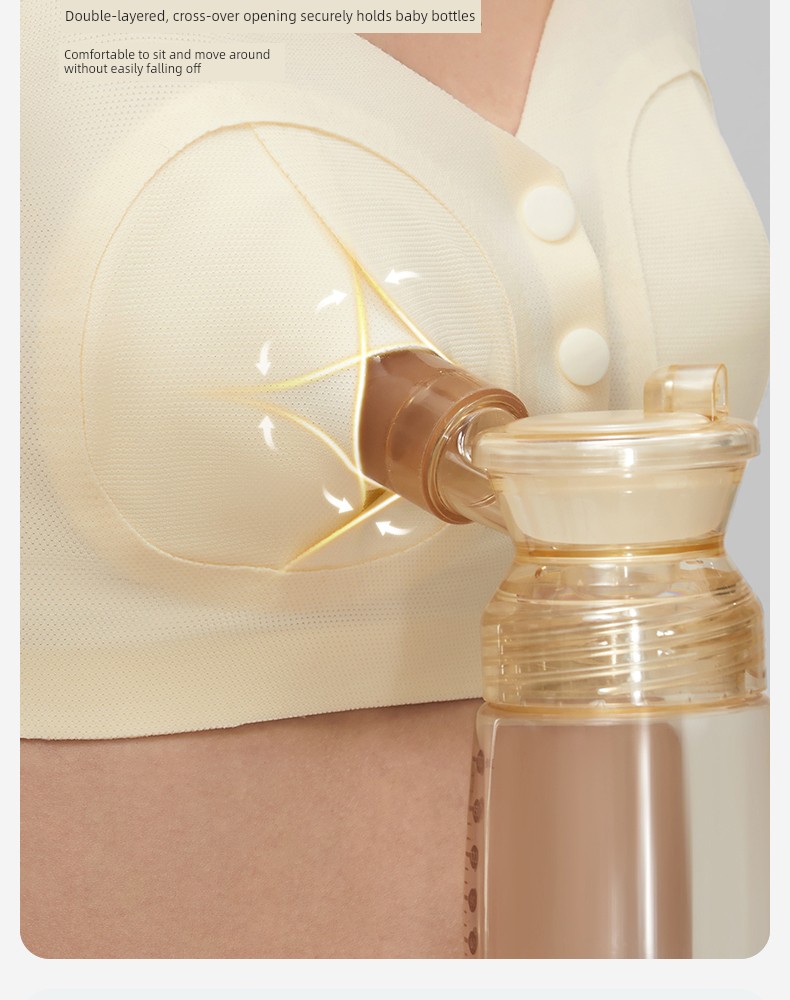 October Crystalline Breastfeeding Intimates Pregnant Women Postpartum Feeding Dedicated Bra Breastfeeding Breast Pump Intimates Hands-Free Bra — 4