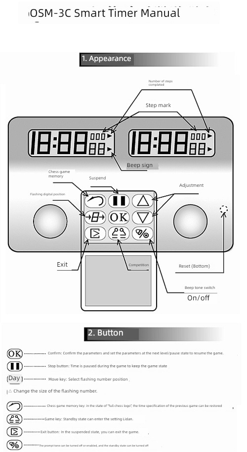 quality goods match timer free shipping Chess clock