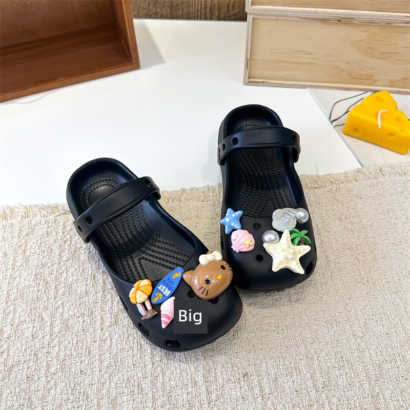 Girls' Clogs for Summer, Children's Cute Kt Cat Parent-Child Slippers, Dual-Use Beach Sandals for Girls — 10