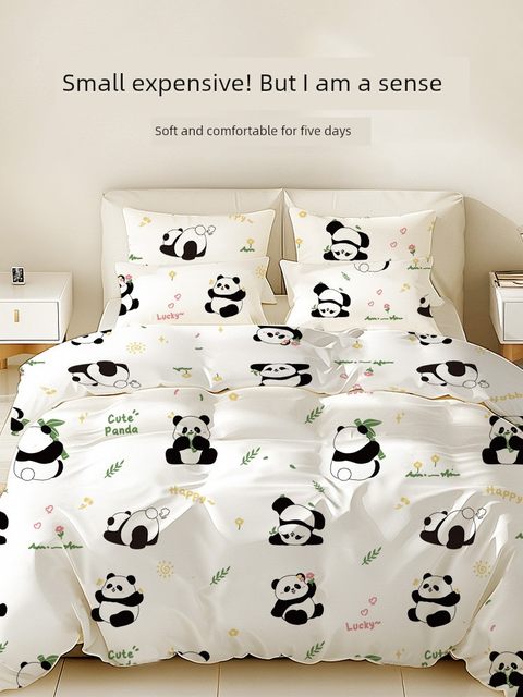 Sponge-sensing disposable sheets, quilt covers, pillowcases, thickened non-pure cotton travel portable four-piece hotel dirty artifact