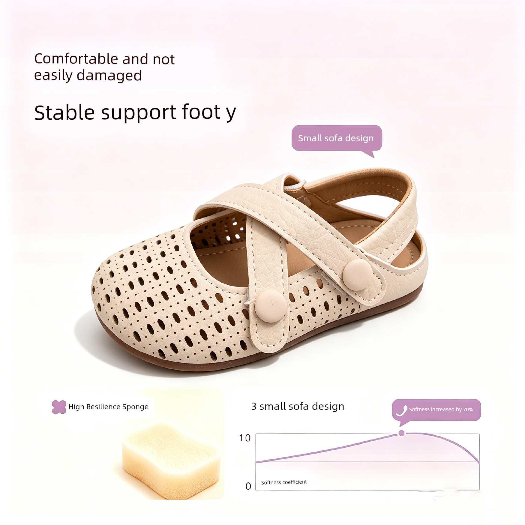 Girls' Sandals 2026 New Style Forest Style Sweet Closed-Toe Sandals Soft Sole Princess Shoes Fashionable Little Leather Shoes — 4