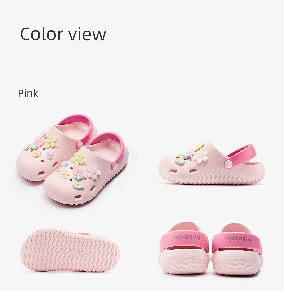 Balabala Kidsren's Slippers for Girls, Summer Baby Hole-In-The-Wall Shoes, Cartoon Cute Little Girl Bathing Beach Sandals — 13