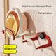 New suction cup retractable washbasin stand wall-mounted without punching bathroom storage rack toilet bath foot basin storage drain rack