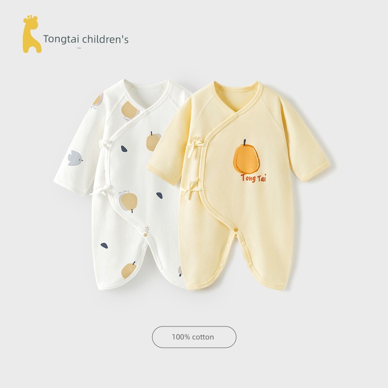 Tongtai Spring and Autumn Pure Cotton 0-June Baby Jumpsuit — 8