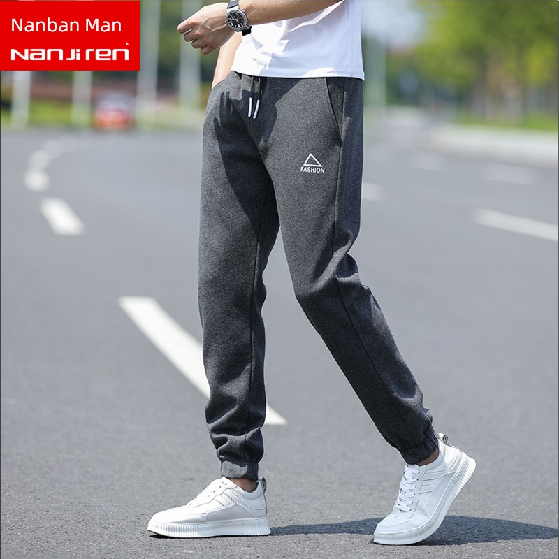 NGGGN Plush thickening Autumn and winter man Casual pants