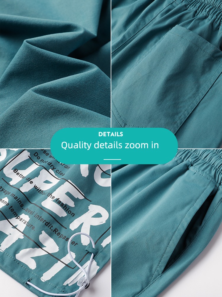 full marks Wear out leisure time Korean version Chaopai motion shorts