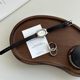 Retro solid wood jewelry tray perfume storage rack aromatherapy tray porch key storage tray home storage ornament