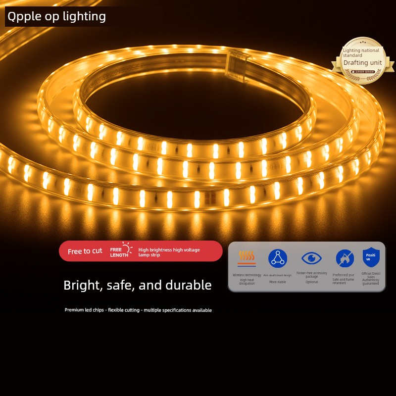 Oppo Light Strip LED Neon Bar Wire Light Living Room Ceiling Decorative Paster Bright Light Strip without Main Light Star 220V