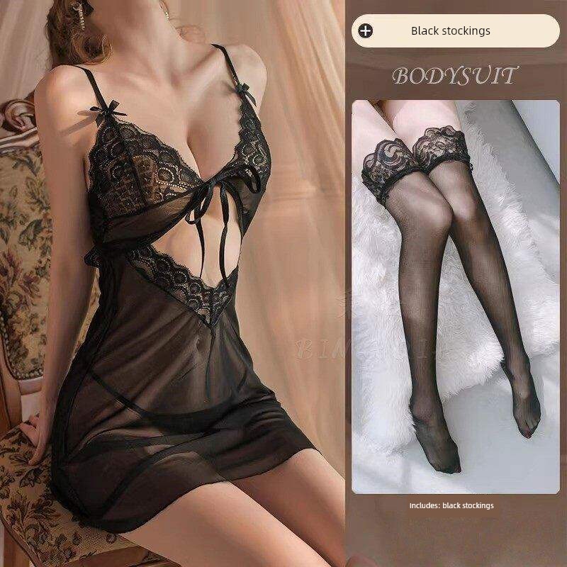 Sexy and Fun Sleepwear, Abstinence-Style Plus-Size Lace Camisole Nightdress, Abstinence-Style 2026 New Style, Mood-Enhancing and Fun Lingerie for Women — 4