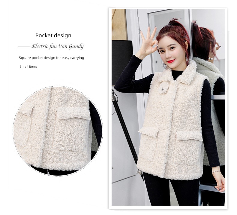 have cash less than that is registered in the accounts Fur in one vest waistcoat Lamb cashmere Vest
