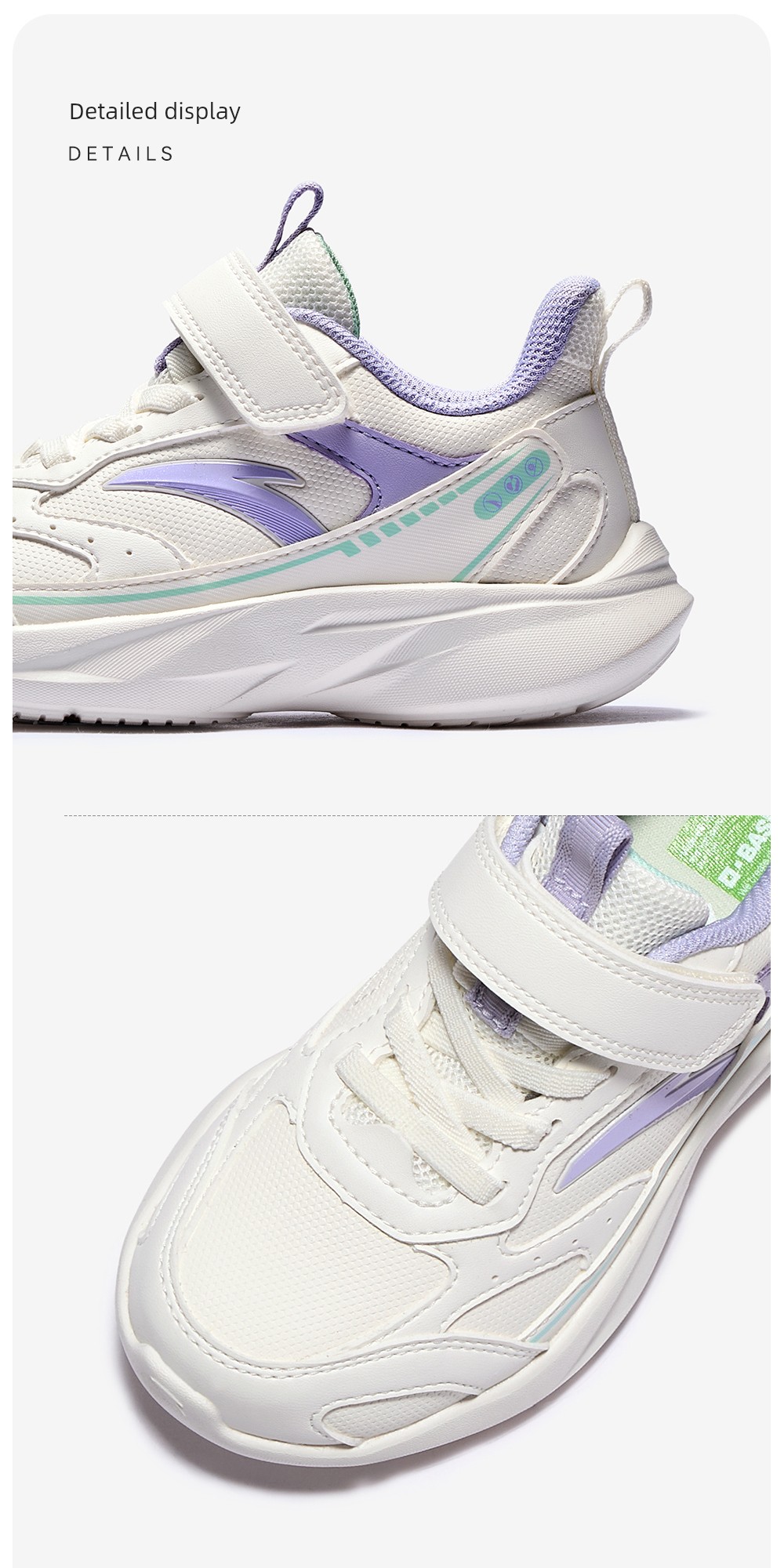 Anta Kids' Sports Shoes for Girls, 2026 Autumn Toddler Running Shoes, Baby Girl Shoes, Girls' Running Shoes — 48