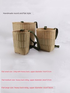Bamboo Woven Basket for Children, Small Basket for Dance Props, Tea Picking Bamboo Basket, Agricultural Use, Reinforced