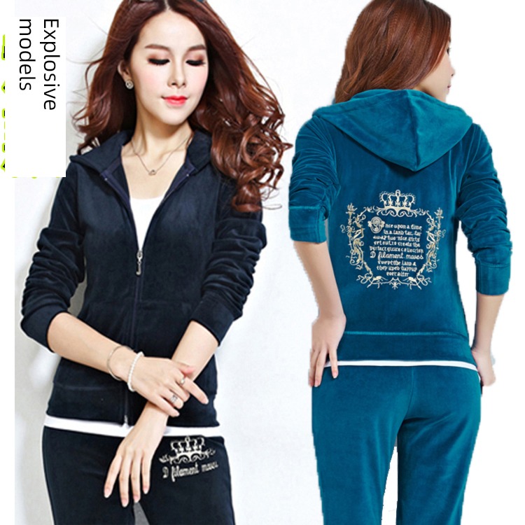 velvet Big size easy Self-cultivation Korean version spring and autumn Sweater