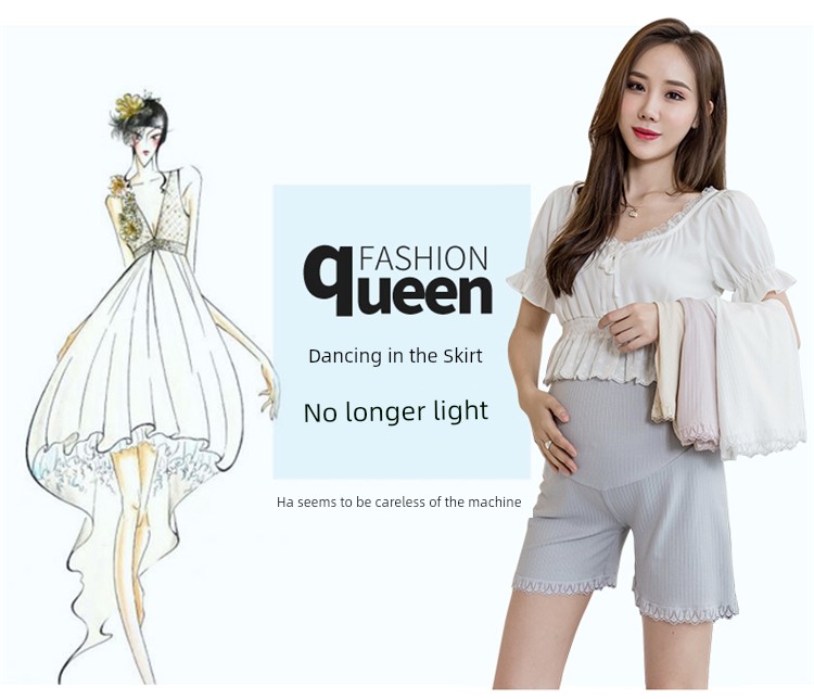 Extra Fat Fashion Tape Can Be Outwear Loose Short Pants Pregnant Women — 4