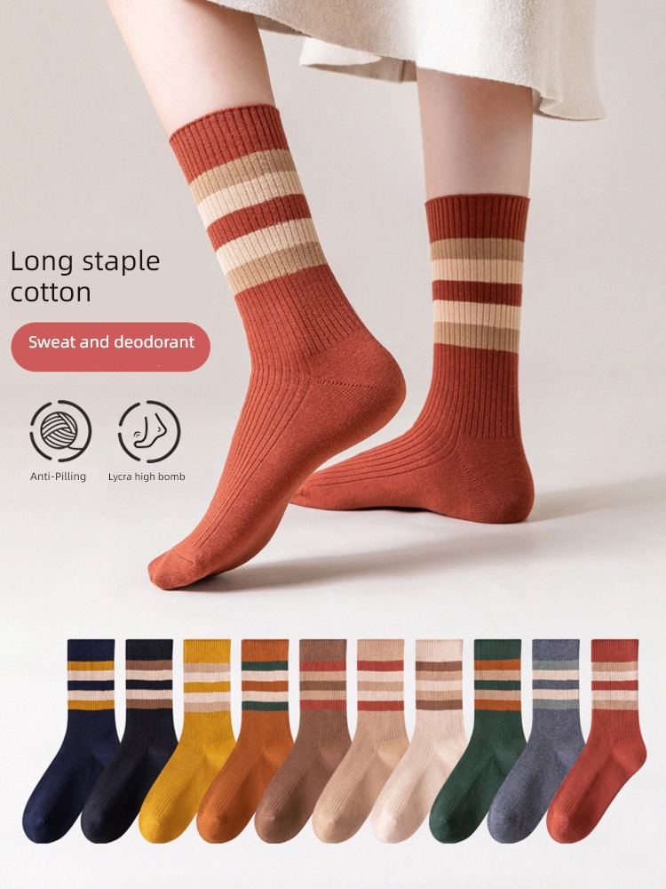 Autumn and winter ma'am Deodorization Cotton Big size lovers Socks