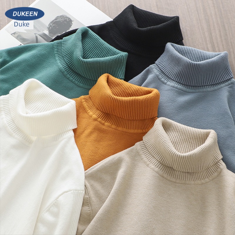 American style Light luxury Thick and solid T-shirt Undershirt High collar sweater