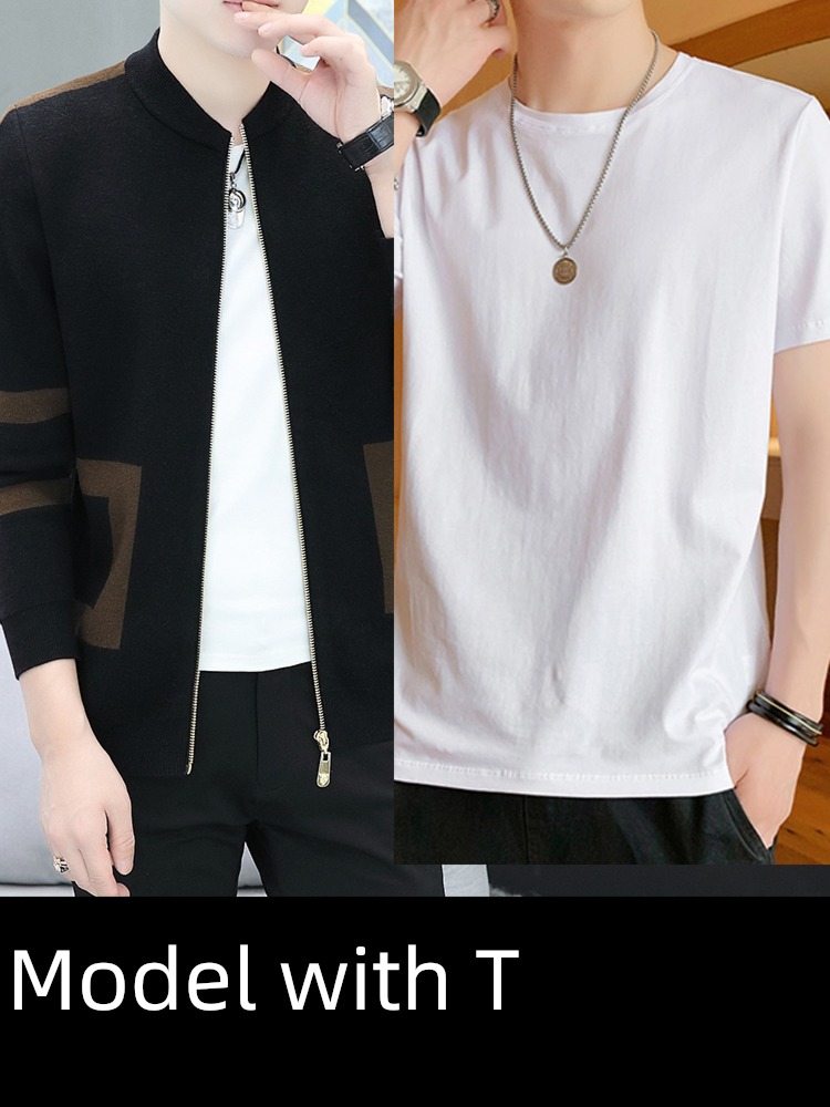 spring Korean version trend Light ripening wind knitting Cardigan loose coat