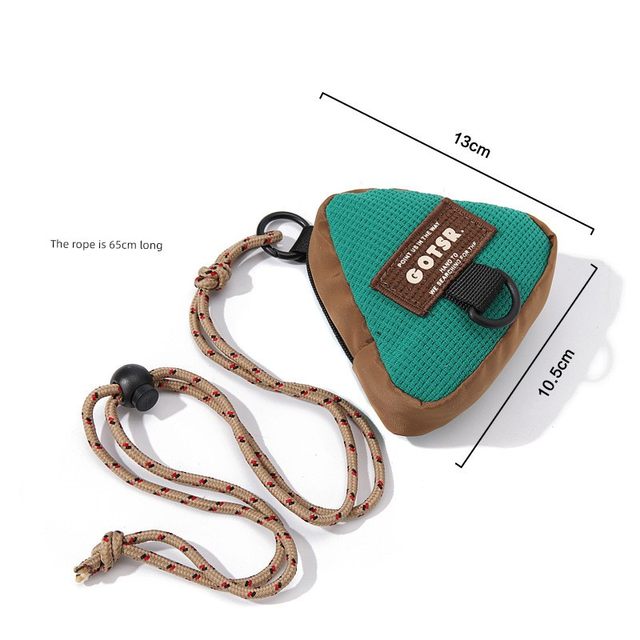 Trendy brand new triangle key bag coin wallet children's halter neck bag storage bag gift personalized creative casual shoulder bag